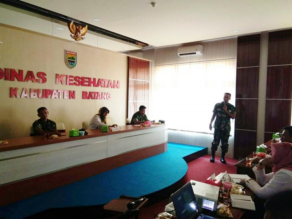 Kodim Bersama Dinkes Batang Gelar Rapat Koordinasi dan Sosialisasi ODF Jambanisasi