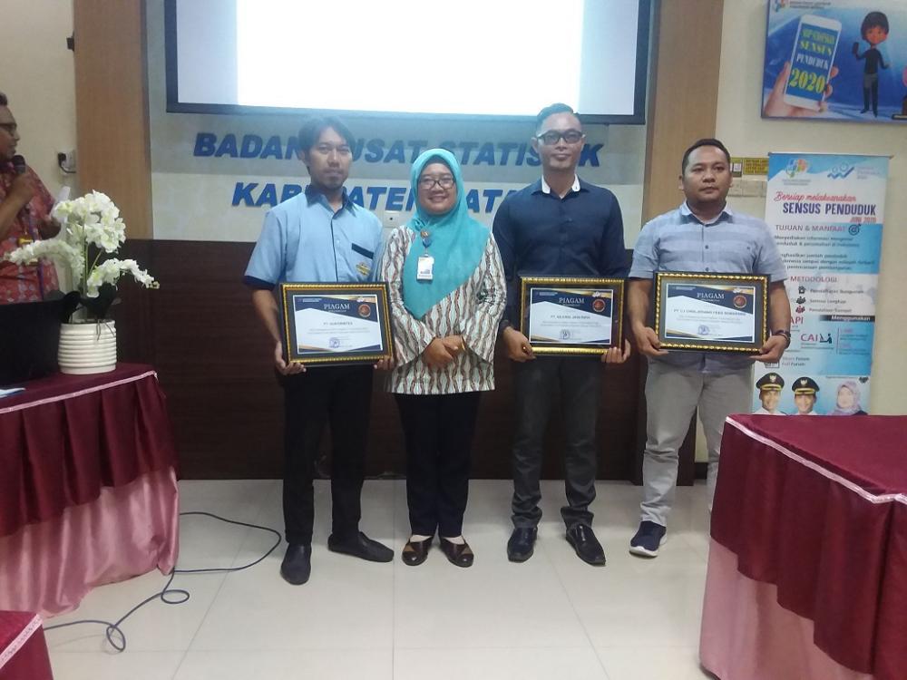 BPS Batang Apresiasi Perusahaan Teraktif Kirimkan Data