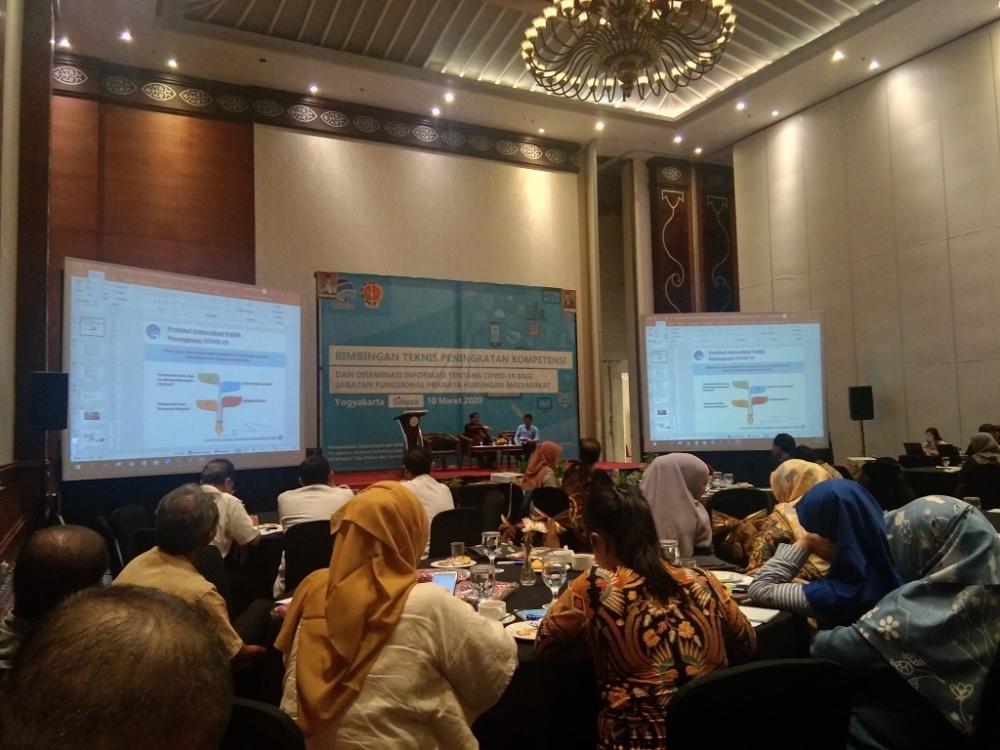 Diskominfo Batang Ikuti Bimtek Desiminasi Informasi Tentang Covid-19