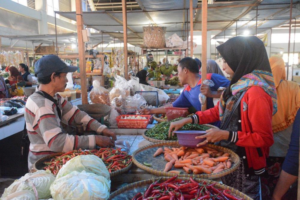 Dampak Virus Corona, Tak Pengaruhi Harga Sembako Di Pasar Batang