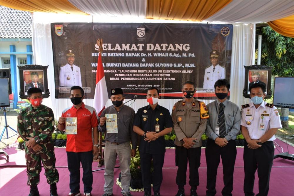 Dishub Batang Launching Uji Elektronik Untuk Pengujian Kendaraan Bermotor Secara Online