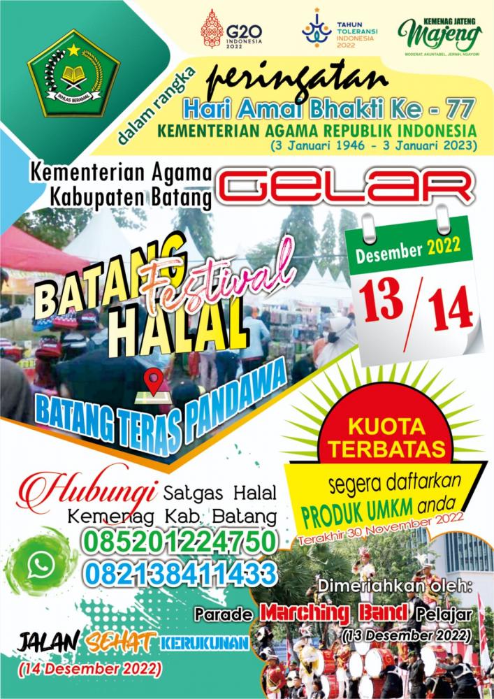 HAB Ke-77, Kemenag Bakal Gelar Halal Festival