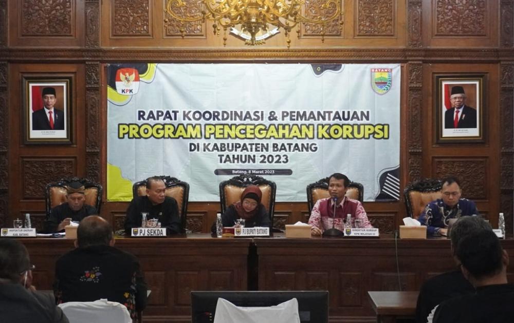 Supervisi III KPK Ingatkan Pemkab Batang Persaingan MCP Sangat Ketat