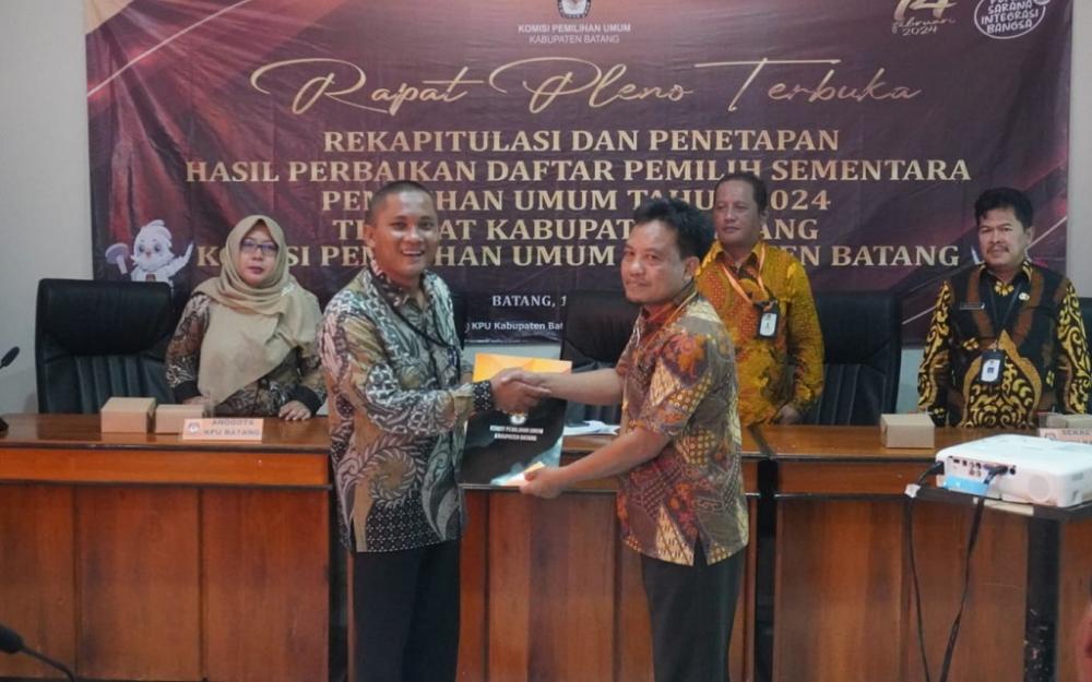 KPU Batang : Rekapitulasi Penetepan Masih Bisa Diubah Hingga Awal Juni 2023