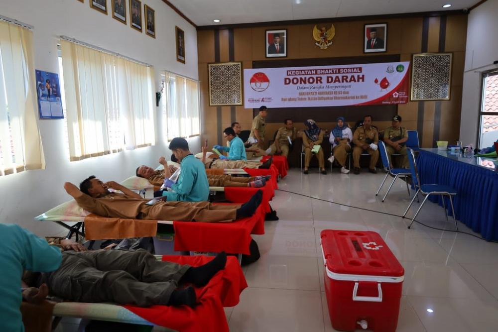 Peringati Hari Bhakti Adhyaksa Ke-63, Kejari Batang Gelar Donor Darah