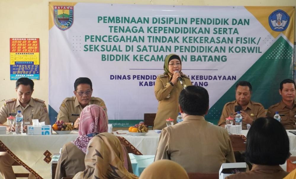 Pj Bupati Batang Minta, Kepsek Pastikan Pemantauan Anak Didik Waktu di Sekolah
