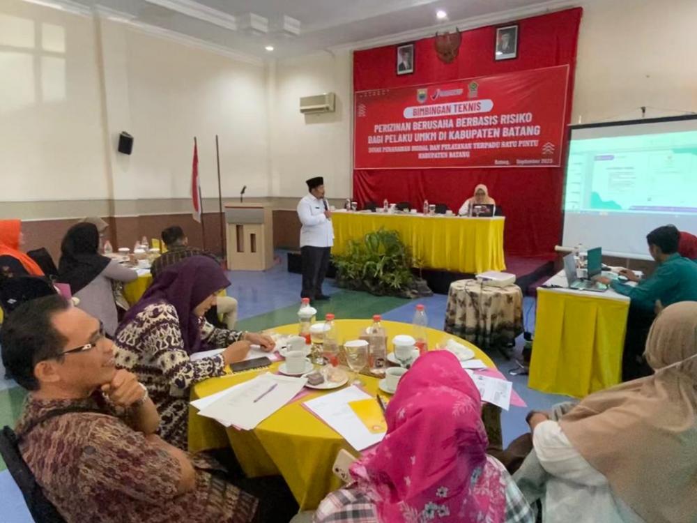 Tingkatkan Kualitas UMKM, DPMPTSP Gelar Bimtek Berusaha Berbasis Rekiko
