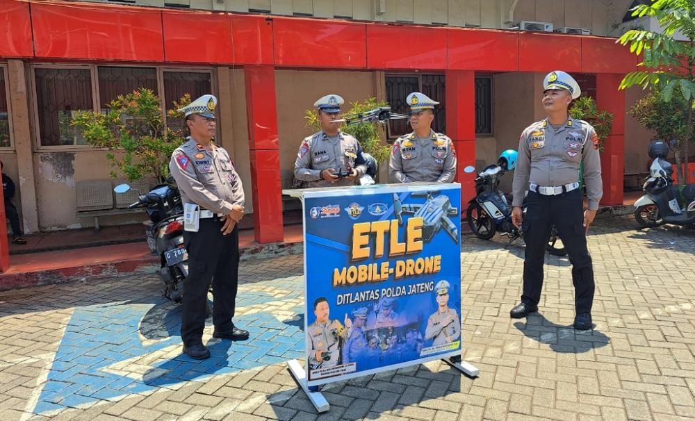 ETLE Mobile Drone Diujicoba, Pengendara Jadi Lebih Waspada