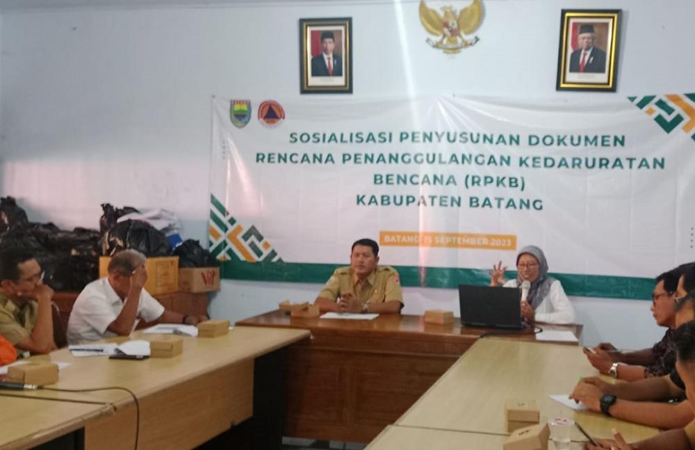 BPBD Batang Susun Rencana Penanggulangan Kedaruratan Bencana