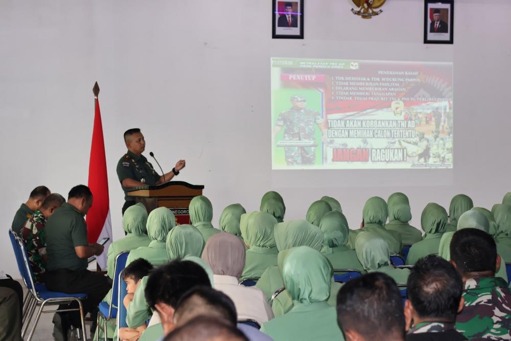 Hindari Pelanggaran, Anggota TNI Pastikan Junjung Netralitas