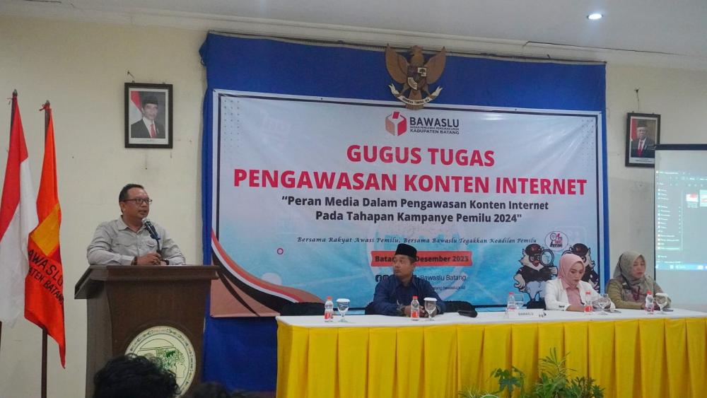 Gandeng Rekan Wartawan, Bawaslu Batang Awasi Medsos Dalam Berkampanye