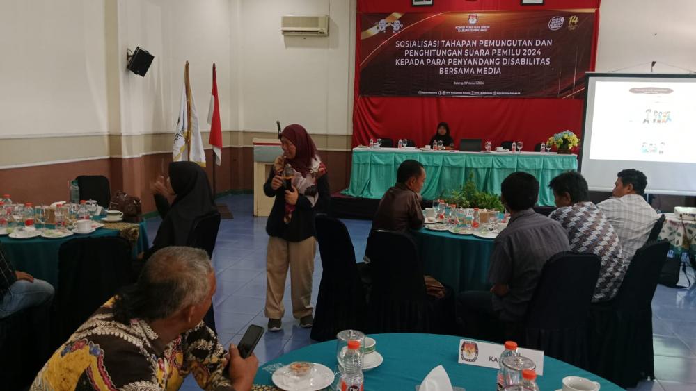 KPU Batang Memfasilitasi Partisipasi Masyarakat Penyandang Disabilitas