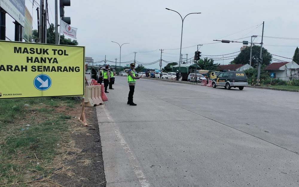 Satlantas Polres Batang Siapkan Sarpras Penunjang One Way