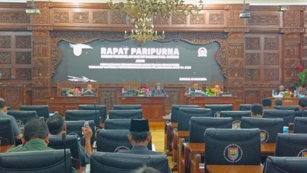 DPRD Batang Gelar Penyampaian Raperda Pertanggungjawaban APBD 2023
