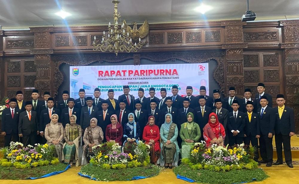 Sebanyak 45 Anggota DPRD Batang Resmi Dilantik