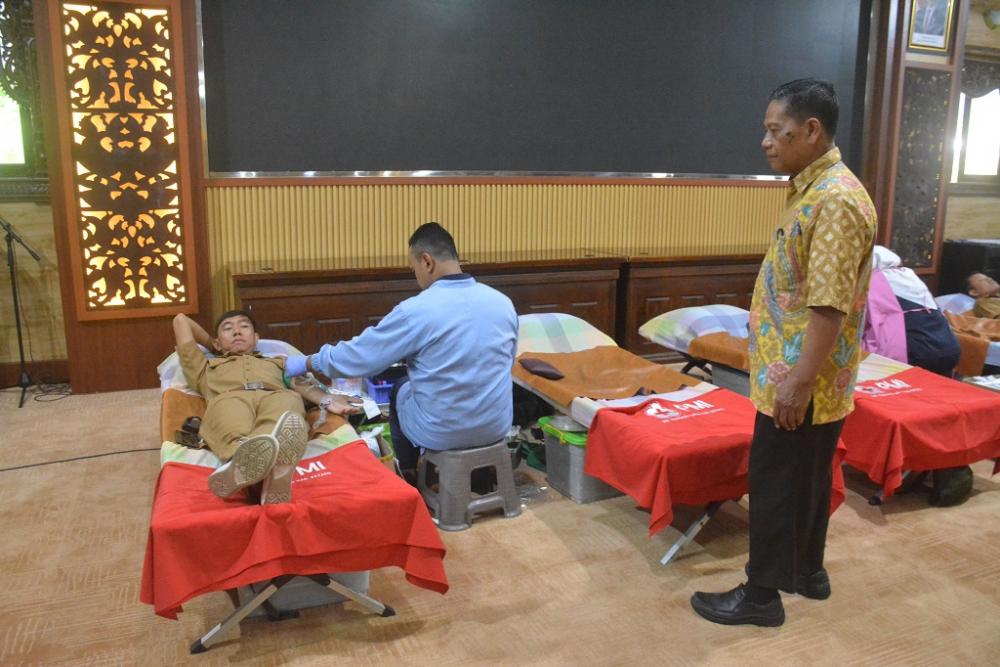 Rangkaian HUT Ke-53 Korpri, Pemkab Batang Gelar Donor Darah