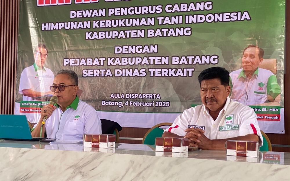 HKTI Canangkan Program Prioritas Untuk Ketahanan Pangan di Batang