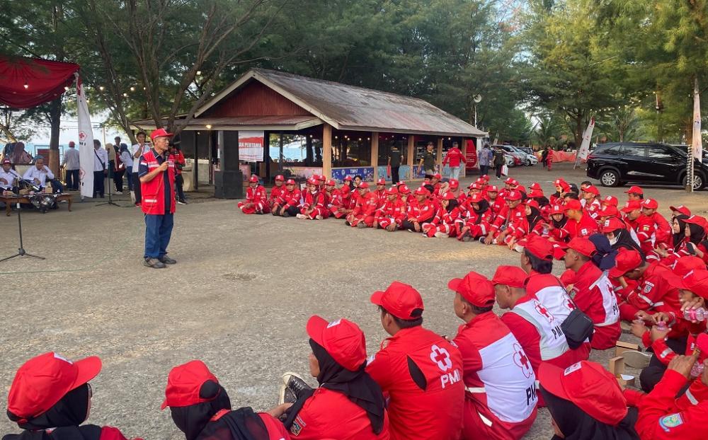 Ratusan Relawan Ikuti Latihan Gabungan PMI Korwil 3 Jawa Tengah di Batang