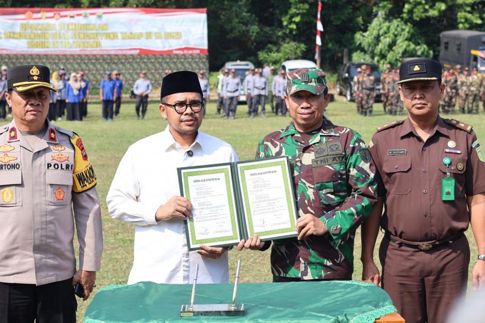 TMMD Sengkuyung Dibuka, Fokus Perbaikan Akses Viral Plelen