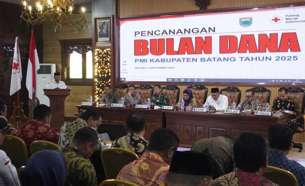 Bulan Dana PMI Batang 2025 Resmi Dimulai, Target Rp1,77 Miliar