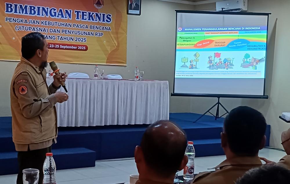 Susun Kajian Pascabencana, BPBD Batang Bimtek Tim Jitupasna