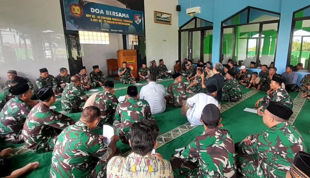 HUT Ke-80 TNI, Kodim Batang Gelar Doa Bersama
