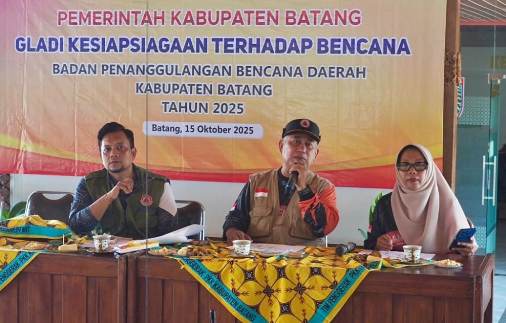 Latihan Tangani Banjir, BPBD Batang Perkuat Koordinasi Lintas Sektor