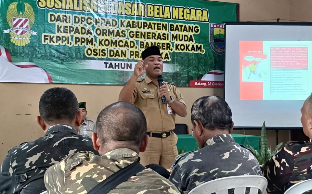 Gemakan Kejuangan, Purnawirawan TNI Batang Sosialisasikan Bela Negara