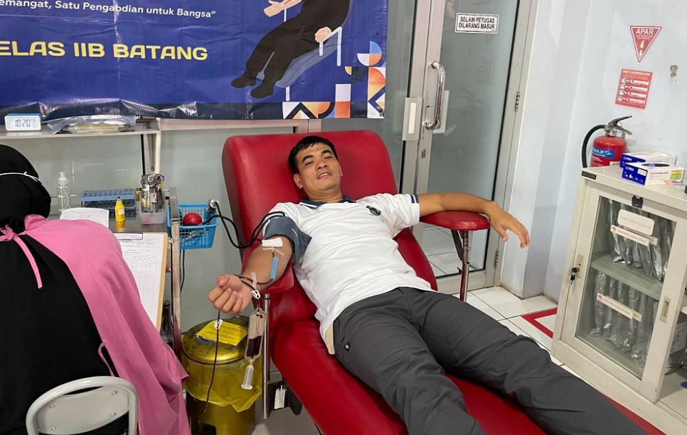 Wujud Kepedulian, Lapas Batang Donor Darah Sukarela