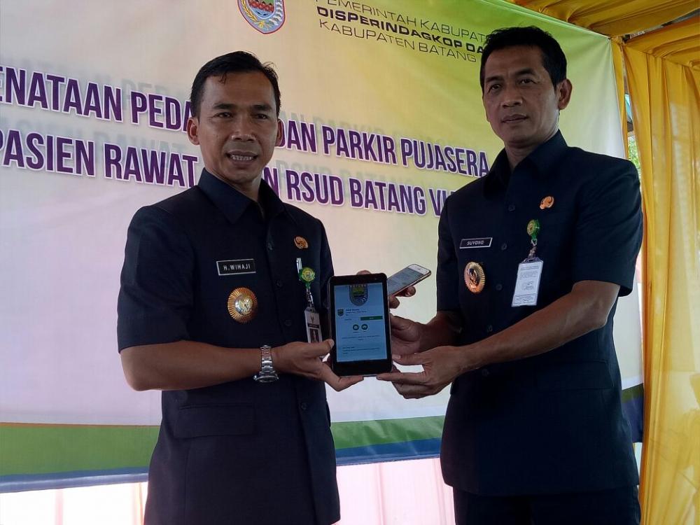 Bupati  Wihaji Launching  Aplikasi pendaftaran On line RSUD Kali Sari