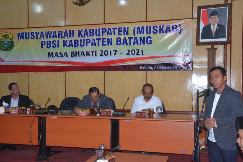 Sunarto terpilih Lagi Sebagai Ketua PBSI Batang