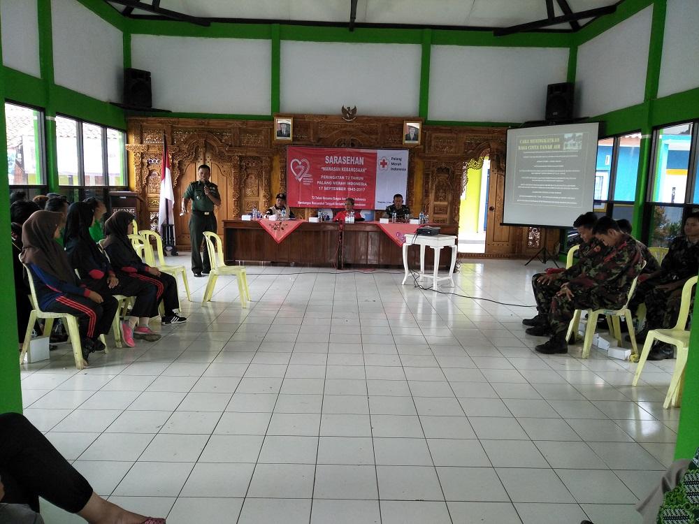 Kasdim 0736/Batang Memberikan Wawasan Kebangsaan Kepada Relawan PMI