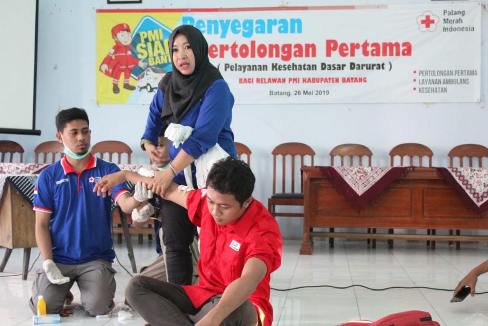 Jelang Mudik Lebaran, PMI Batang Terjunkan Ratusan Relawan