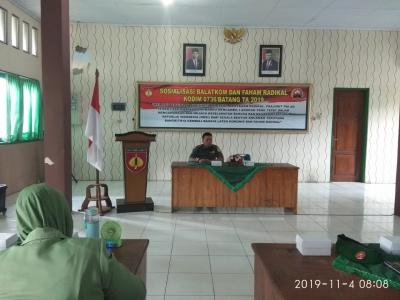Kodim 0736/Batang Sosialisasi Balatkon dan Bahaya Paham Radikal