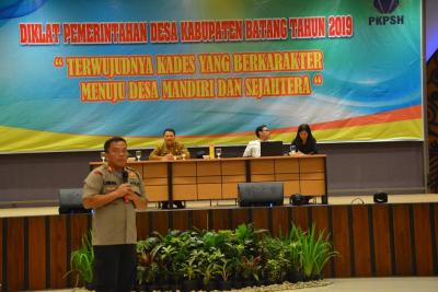 Wejangan Kapolres Batang Kepada Kades Sebelum Pindah Tugas