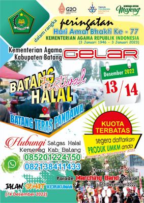 HAB Ke-77, Kemenag Bakal Gelar Halal Festival
