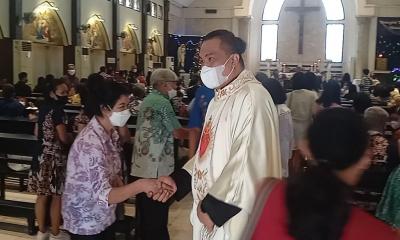 Jemaat Sambut Gembira Misa Tatap Muka