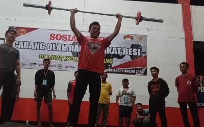 Lapas Batang Kaderisasi Calon Atlet Angkat Besi Yunior