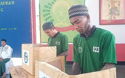 Lapas Batang Gelar â€œPesta Demokrasiâ€ Bagi Santri WBP