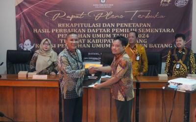 KPU Batang : Rekapitulasi Penetepan Masih Bisa Diubah Hingga Awal Juni 2023