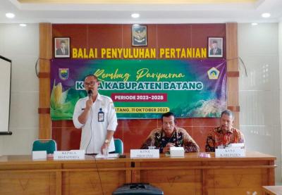 Reorganisasi Pengurus KTNA, Plt Dispaperta Batang Minta Pecahkan Persoalan Pertanian
