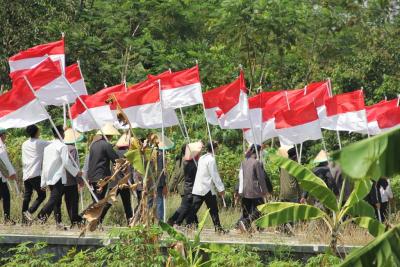 Kirab Merah Putih Desa Candiareng Jadi Bukti Sejarah Perjuangan Pahlawan Kemerdekaan