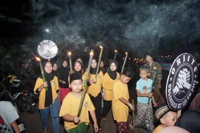 Meriahnya Pawai Obor Karangtengah, Sambut Idulfitri