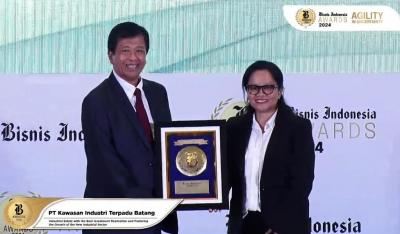 KITB Dinobatkan sebagai Kawasan Industri Terbaik