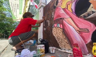 Disparpora Kenalkan Wisata Batang Dengan Lomba Mural