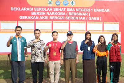 SMAN 1 Bandar Ajak BNN dan Puskesmas Bandar 1 Perkuat Komitmen Sekolah Sehat