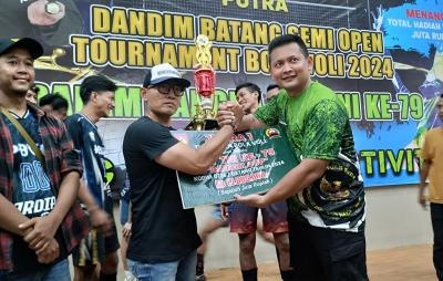 Sukses Gelar Turnamen Voli, Dandim Yakini Potensi Atlet Batang