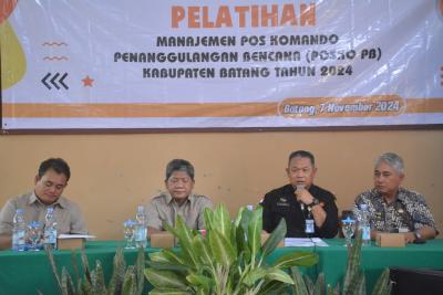 BPBD Batang Gelar Pelatihan Manajemen Posko Bencana