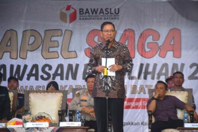 Ngalap Berkah, Bawaslu Gelar Apel di Kawasan Kramat