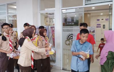 Aksi Pramuka Peduli, Awali Kegiatan Posko Lebaran Kwarran